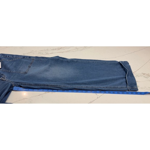 Vervet Los Angeles Womens Wide Leg Cuff Jeans Medium Wash Size 26 - Picture 6 of 10